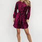 Women's Loose Knee-length Skirt Velvet Long Sleeves