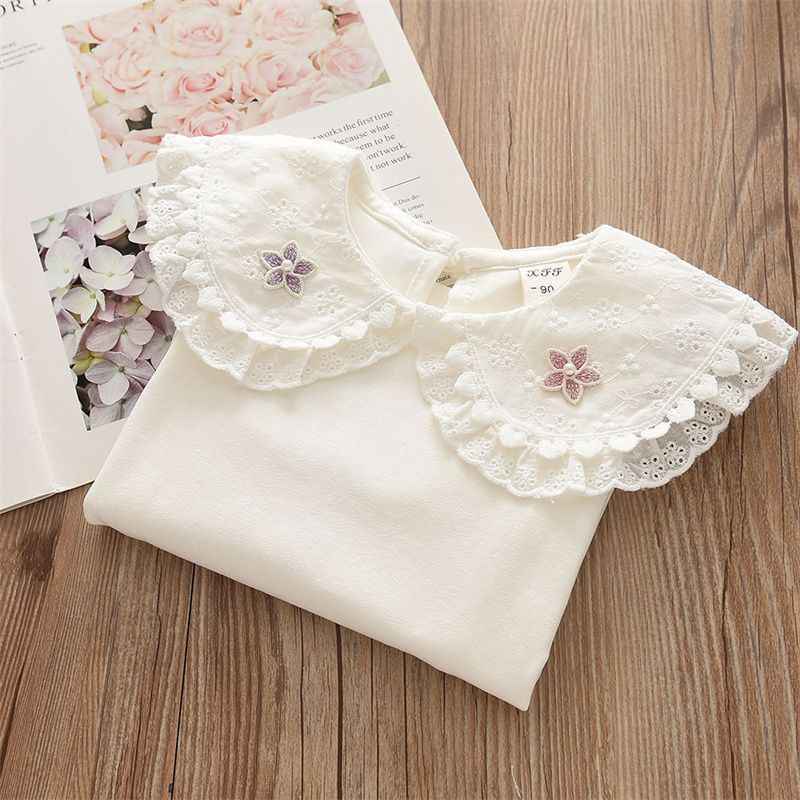 Chemise à manches longues pour fille, printemps et automne
