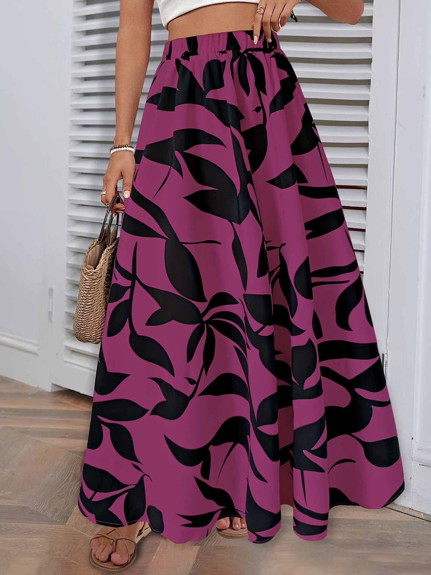 Elegant Professional-ready Draped Pleated Skirt For Women