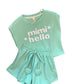 Girls' Exercise Sleeveless Wide Leg Shorts Two-piece Set