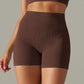Pantalon de yoga tricoté sans coutures, taille haute, rehaussant les hanches