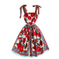 Women's Slim Design Printed Sling Dress