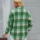 Fashion Casual Plaid Wool Coat