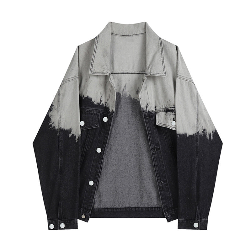 Women's Loose Versatile Ombre Work Denim Jacket Top