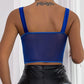 Christmas Sling Splicing  Mesh Perspective Vest