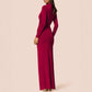 Women's Round-neck High-slit Sheath Dress