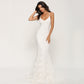 V-neck Brace Large Trailing Wedding Dress