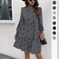 Leopard Print Long Sleeve Dress