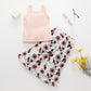 Summer Girls' Camisole Trousers Suit