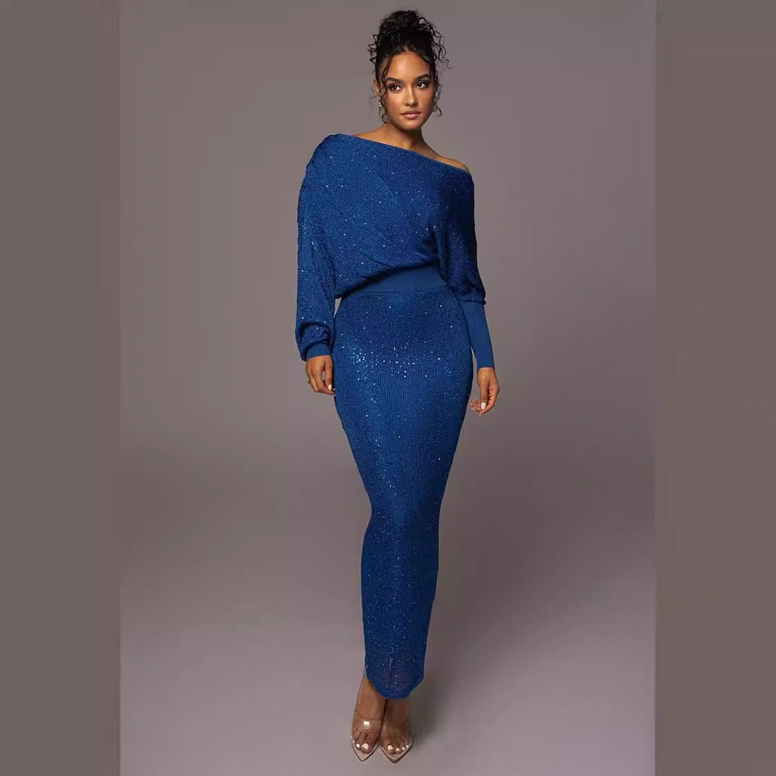 Fashionable Figure-hugging Off-the-shoulder Sexy Women's Dress
