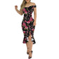 Women's Fashion Graceful Personality Ruffled Dress