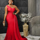 Tight Socialite Women's Clothes Crossbody Fishtail Evening Dress