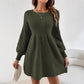 Women's Round Neck Knitted Dress Sweater