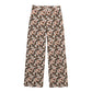 Printed Hanging Collar Top Loose Trousers Two-piece Suit