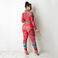 Fashion Digital Positioning Printing Tight-Fitting Two-Piece Suit