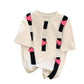 Women's Love Patch Short-sleeved T-shirt Summer New Baggy Fashion Top