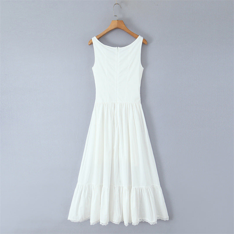 Bohemian Bow Mid-length Dress