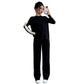 Trousers Suit European And American Autumn And Winter Women Color Contrast Patchwork Fashion Two-piece Suit