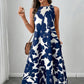 Dress Polyester Sleeveless Vest A- Line Skirt