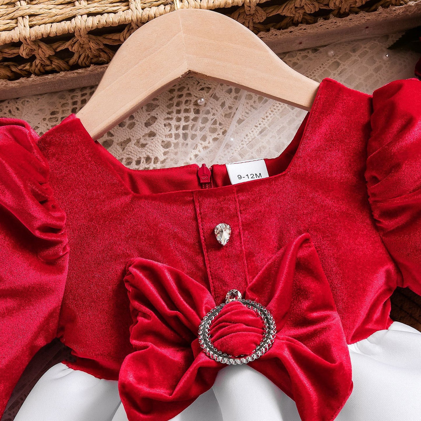Big Bow Princess Dress Set For Children