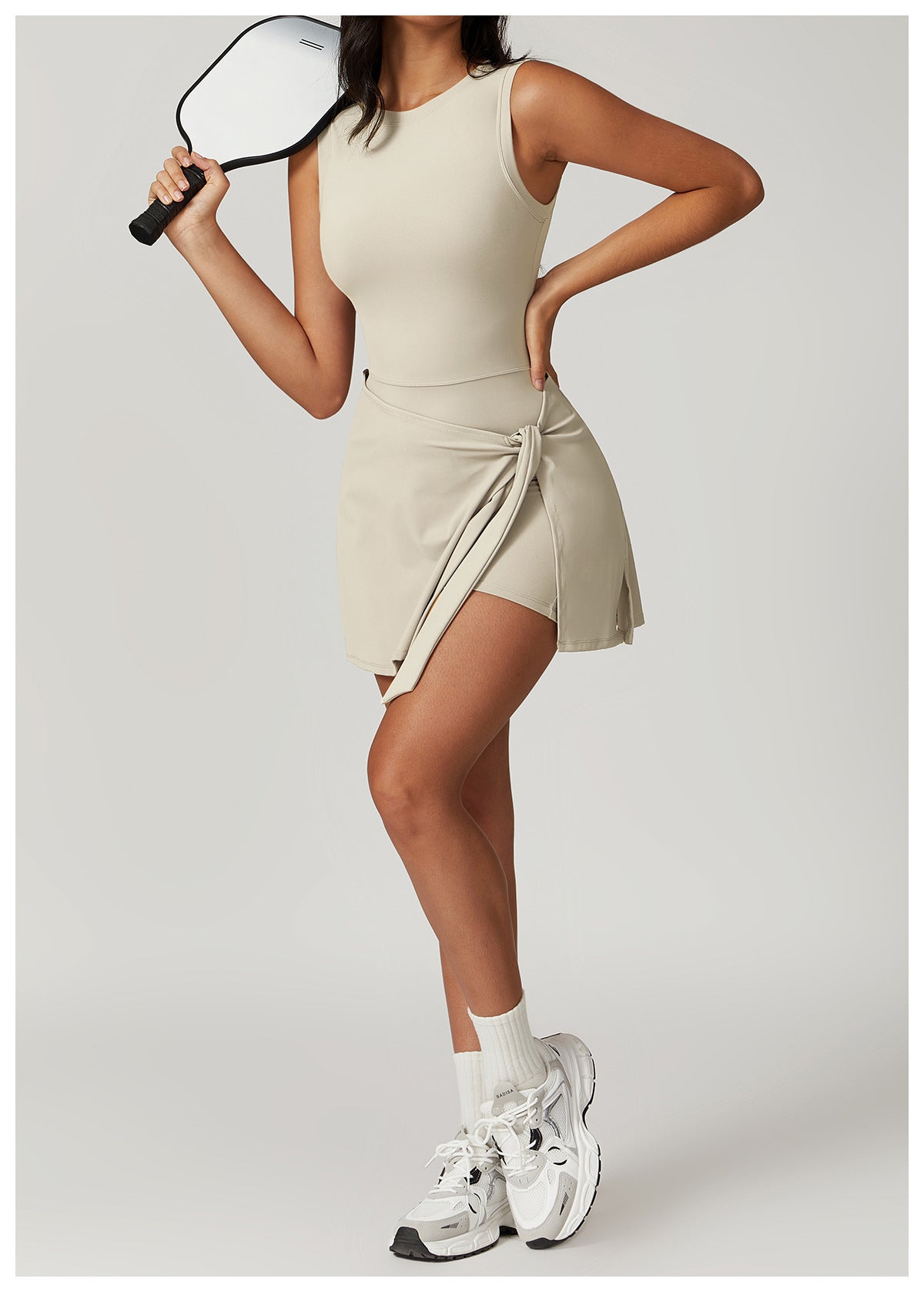 Robe de sport moulante en deux pièces pour fitness