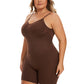 Simple Waist Fitted Belly Contracting And Hip Lifting Exposed Back Beauty Back Boxer Jumpsuit
