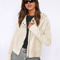 Sweat-shirt à capuche tendance pour femme, veste courte à fermeture éclair