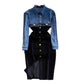 Women's Mid-length Single-breasted Sheath Jumpsuit