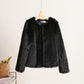 Manteau court uni pour femme, automne et hiver