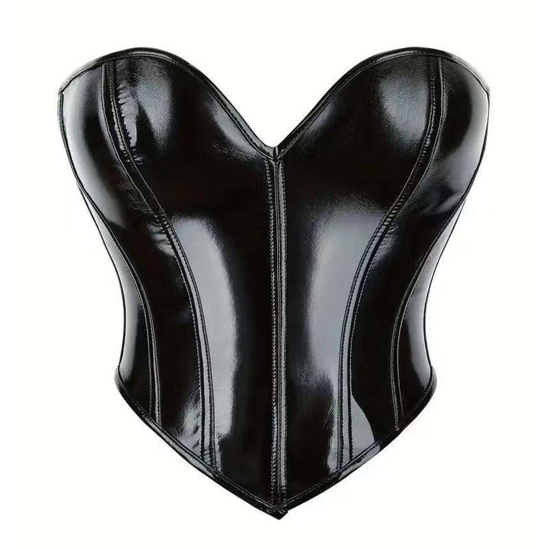 Women's Fashion Zipper Belly Tube Top Corset
