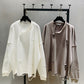 Women's Loose Shredded Crew Neck T-Shirt