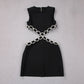 Banquet Party Rhinestone Sleeveless Bandage Dress