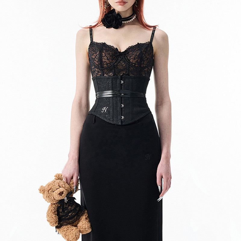 Tube Top With Tank Top Top Lace Fishbone Bra