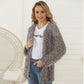 Women's Autumn Coat Long-sleeved Cardigan Mid-length Plush Coat Top
