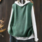 Retro Casual Round Neck Pullover Knitted Cotton Vest