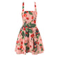 Strawberry Print Mini Women's Dress