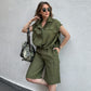 European And American Fashion Casual Set Women's Shorts Two-piece Set
