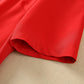 Two Pockets Loose Waist Short Sleeve Dress