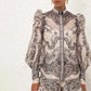 Women's Printed Shirt Short Polyester Suit