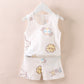 Fashion Children's Sleeveless Vest Shorts Set