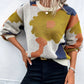 Fashionable All-match Jacquard Leisure Pullover Sweater