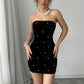 Women's Sleeveless Cold-shoulder Hip Skirt