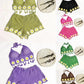 Vacation Style Woven Cutout Sling Slimming Shorts Suit