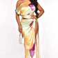 Women's Sleeveless Vibrant Color Gradient Slit Dress