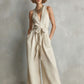 Elegant Commuter V-Neck Jumpsuit For Women