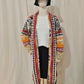 Autumn And Winter European And American Jacquard Retro Ethnic Style Women's Cardigan Version Loose Wool Cardigan