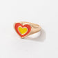Cute Cartoon Dripping Oil Ins Wind Color Multi-element Single Ring