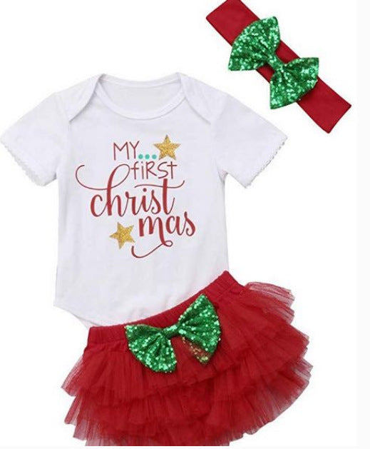 Ensemble de Noël trois pièces pour enfants en été