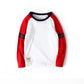 Children's Contrast Print Cartoon Long-sleeved T-shirt