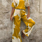 Printed Fashion Polyester Women's Suit